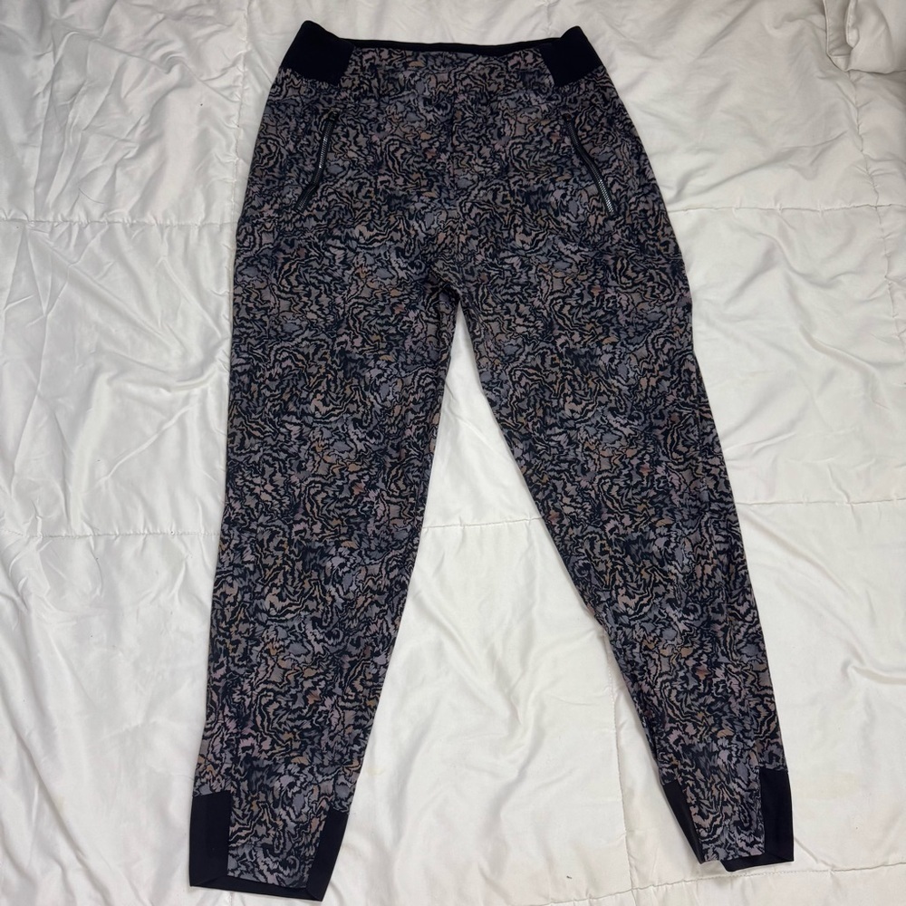 Athleta Patterned Jogger Pants with Black Accents